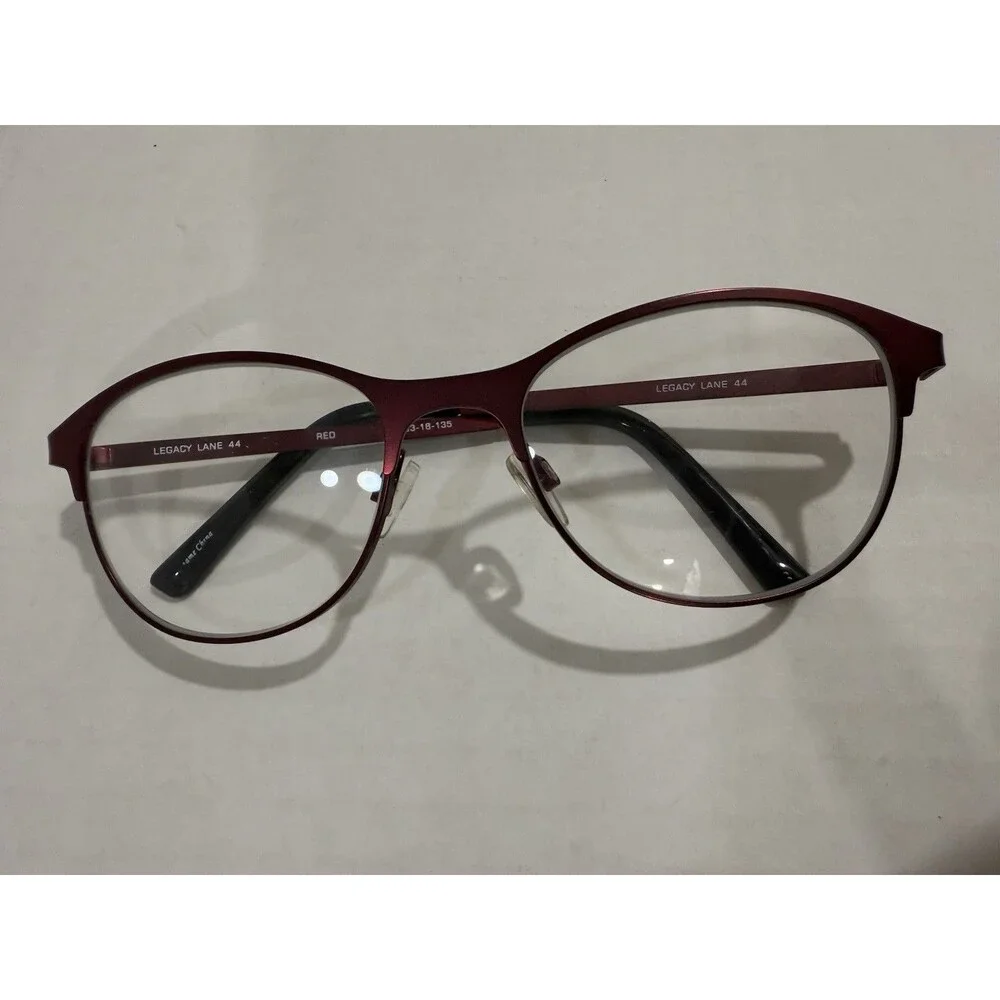 RX-ABLE Legacy Lane Women's Red Vivid Eyeglasses 53-18 135‎